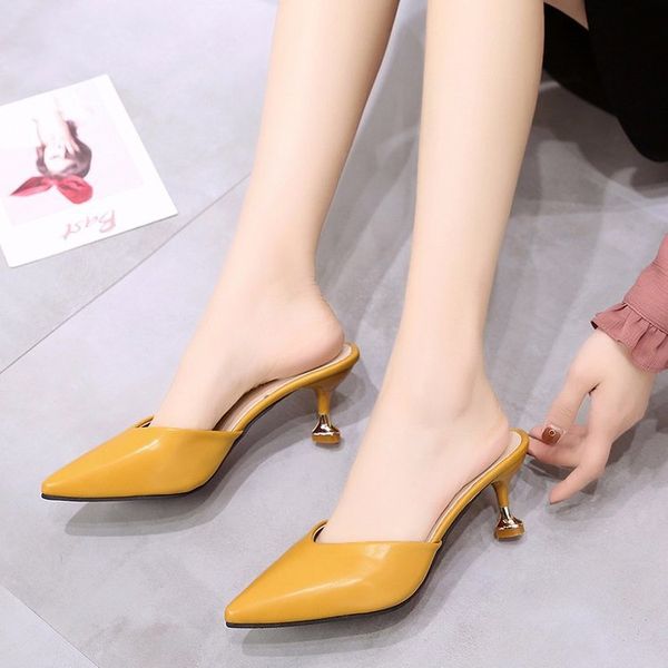 women shoes brand 2019 fashion mules for women pu leather pointed toe slip on flip flops slipper yuj89, Black
women shoes brand 2019 fashion mules for women pu leather pointed toe slip on flip flops slipper yuj89, Black