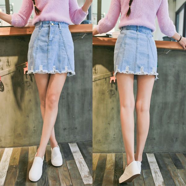 2019 summer womens ladies a-line pencil jeans skirt denim tassel harajuku short hole feminino sweet girl skirts, Black
2019 summer womens ladies a-line pencil jeans skirt denim tassel harajuku short hole feminino sweet girl skirts, Black