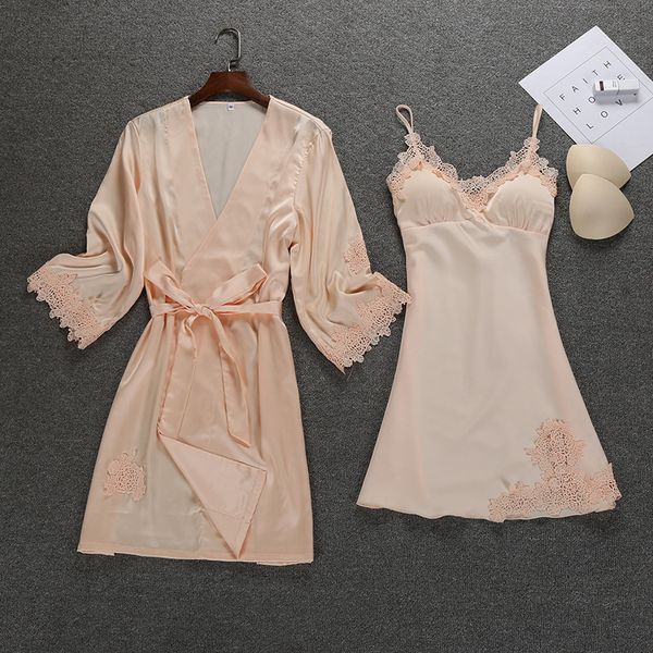 summer night robe womens 2pc strap suit sleepwear sets casual pajamas home wear nightwear kimono bath gown, Black;red
summer night robe womens 2pc strap suit sleepwear sets casual pajamas home wear nightwear kimono bath gown, Black;red