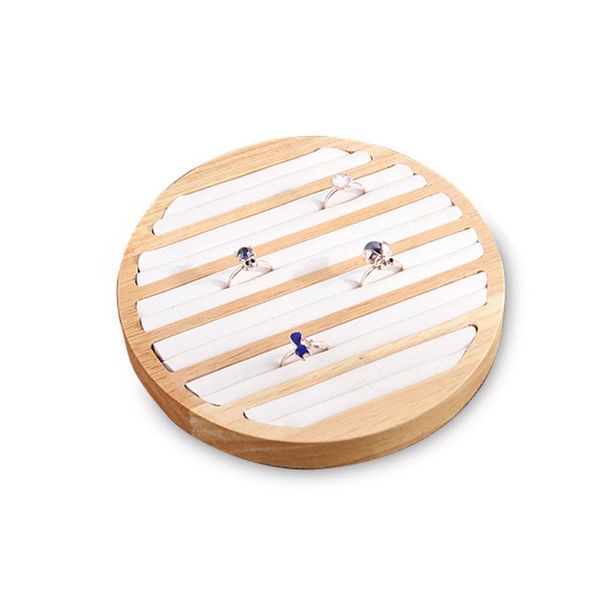 bamboo wooden ring display tray round 6 long slot leather insert jewelry storage, Pink;blue
bamboo wooden ring display tray round 6 long slot leather insert jewelry storage, Pink;blue