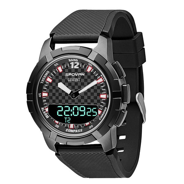 spovan new outdoor smart asynchronous dual display watches compass mechanical pointer multi-functional sports watch, Slivery;brown
spovan new outdoor smart asynchronous dual display watches compass mechanical pointer multi-functional sports watch, Slivery;brown