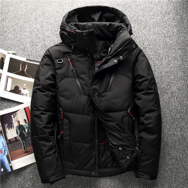 2018 new fashion men's down jacket warm white duck winter coat hooded mens waterproof windbreak male casual hoodie jacket coat, Black
2018 new fashion men's down jacket warm white duck winter coat hooded mens waterproof windbreak male casual hoodie jacket coat, Black