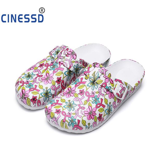 women's cartoon printed slippers eva laboratory work flat operating shoes non-slip clean nursing, Black
women's cartoon printed slippers eva laboratory work flat operating shoes non-slip clean nursing, Black
