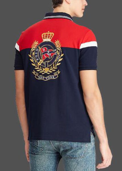 classic new style summer men striped polo shirts new york rl cotton short sleeve casual fashion polos usa racing t-shirts navy blue red, White;black
classic new style summer men striped polo shirts new york rl cotton short sleeve casual fashion polos usa racing t-shirts navy blue red, White;black