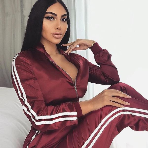 autumn winter jogging suit atin sets women zipper side stripe crop drawstring calf length pants workout tracksuits breathable, Gray
autumn winter jogging suit atin sets women zipper side stripe crop drawstring calf length pants workout tracksuits breathable, Gray