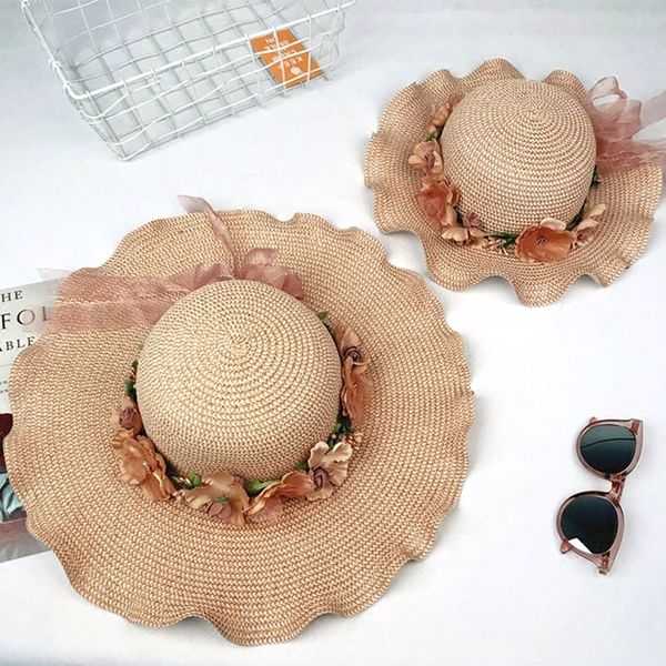flower parent-child hat women's summer hats traveling seaside holiday sun hat female wave straw sun flower beach, Blue;gray
flower parent-child hat women's summer hats traveling seaside holiday sun hat female wave straw sun flower beach, Blue;gray