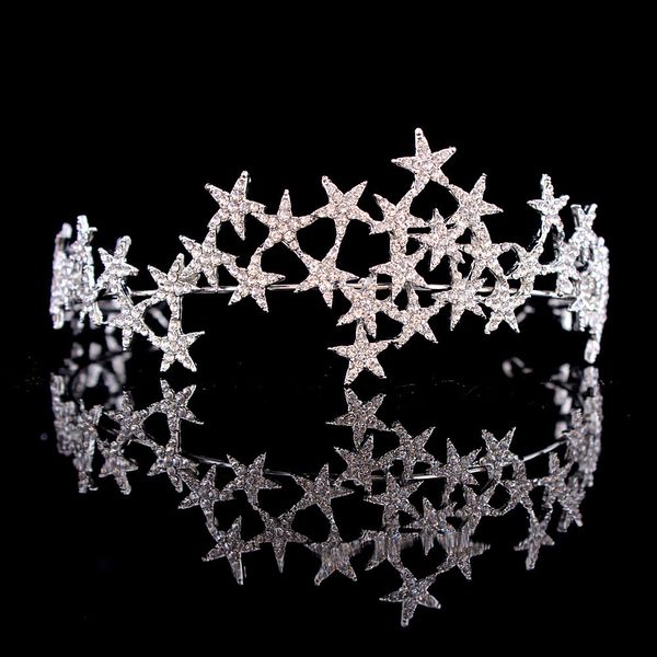 luxury handmade crystal star hairbands vintage rhinestone bridal tiaras crown headband wedding hair accessories tiara de noiva, Golden;white
luxury handmade crystal star hairbands vintage rhinestone bridal tiaras crown headband wedding hair accessories tiara de noiva, Golden;white