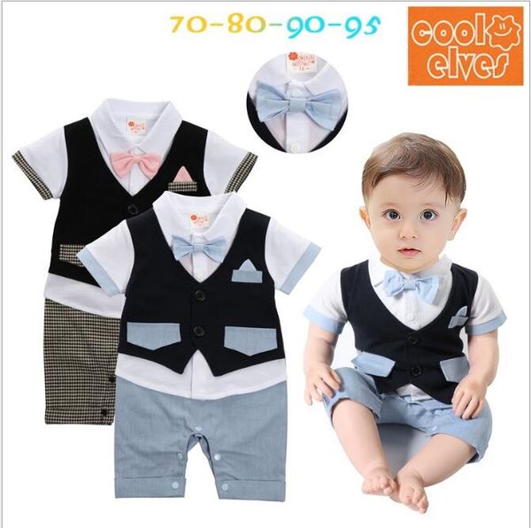 2020 selling summer baby bodysuit newborn clothes male baby one year old gentleman's holiday 2 short sleeved creepers, Blue 
2020 selling summer baby bodysuit newborn clothes male baby one year old gentleman's holiday 2 short sleeved creepers, Blue
