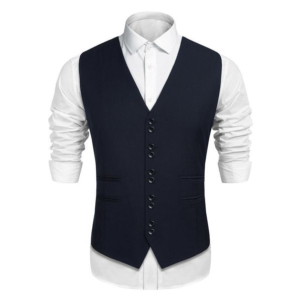 men casual single-breasted waistcoat business suit regular sleeveless v-neck pockets spring, autumn vest solid, Black;white
men casual single-breasted waistcoat business suit regular sleeveless v-neck pockets spring, autumn vest solid, Black;white