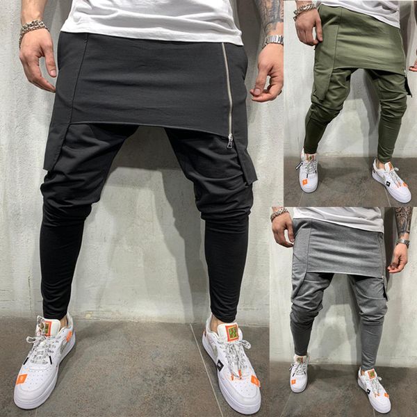 men's pants fashion mens gothic style casual sportswear athletic outfit hiphop trousers male solid color slim fit joggers for hombre, Black
men's pants fashion mens gothic style casual sportswear athletic outfit hiphop trousers male solid color slim fit joggers for hombre, Black