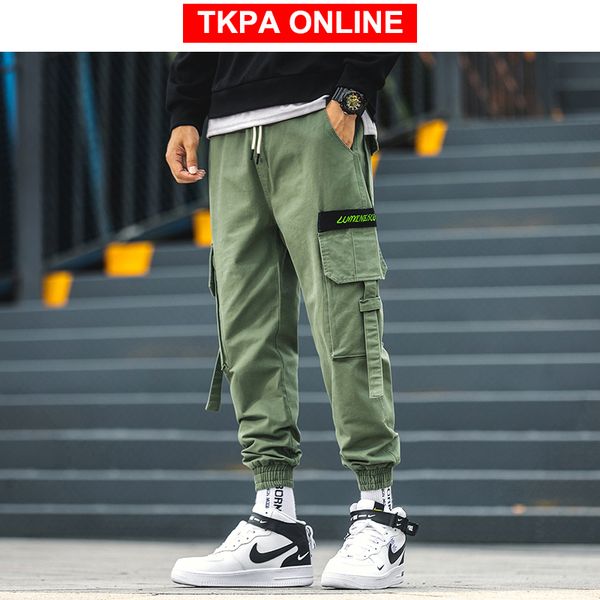 men ins ribbons cargo pants 2020 mens army green baggy streetwear joogers pants male hip hop fashions sweatpants 5xl, Black
men ins ribbons cargo pants 2020 mens army green baggy streetwear joogers pants male hip hop fashions sweatpants 5xl, Black
