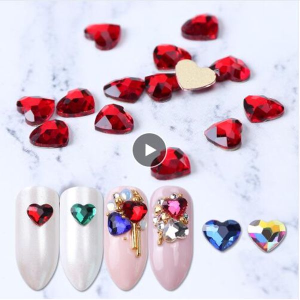 10pcs flatback colorful heart nail rhinestones for nails art decorations crystal glass stone manicure 3d shiny strass gem, Silver;gold
10pcs flatback colorful heart nail rhinestones for nails art decorations crystal glass stone manicure 3d shiny strass gem, Silver;gold