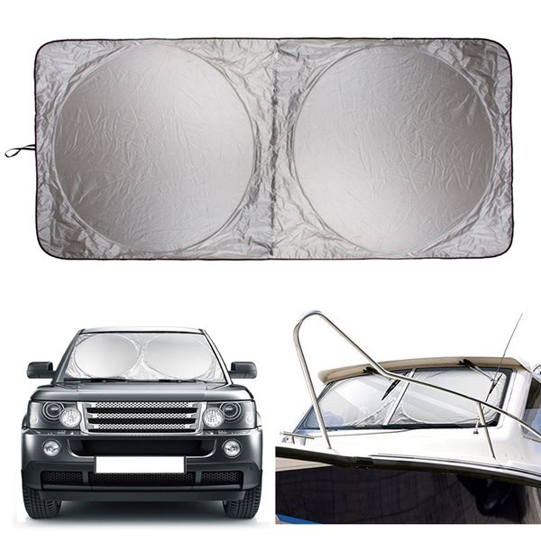 1pc 190x90cm car sunshade cover solar reflective film silver front windowshield car sun shade window uv rays block protector
1pc 190x90cm car sunshade cover solar reflective film silver front windowshield car sun shade window uv rays block protector