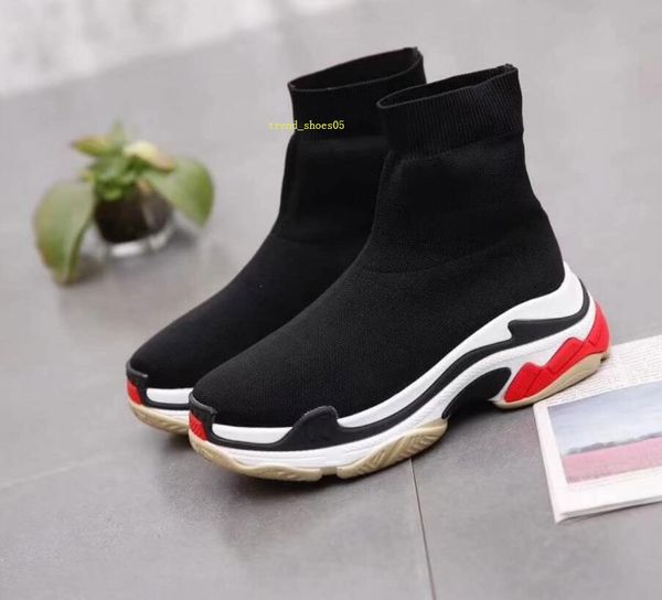 Paris Triple S Casual Shoes Luxury Designer women Sock Shoes Speed Trainer Black Red Triple Black Fashion Socks Sneakers 35-39
Paris Triple S Casual Shoes Luxury Designer women Sock Shoes Speed Trainer Black Red Triple Black Fashion Socks Sneakers 35-39