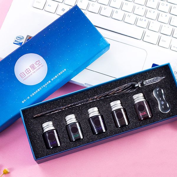 the best' 7 шт / набор хрусталь dip pen вода fountain pen set элегантные дать украшение подарки +889
the best' 7 шт / набор хрусталь dip pen вода fountain pen set элегантные дать украшение подарки +889