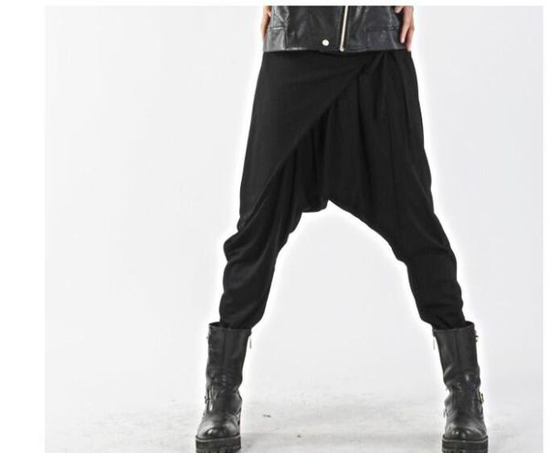 2019 new japanese and korean version of the men's loose harem pants tide male hip hop personality flying squirrel pants, Black
2019 new japanese and korean version of the men's loose harem pants tide male hip hop personality flying squirrel pants, Black
