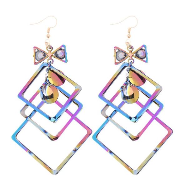 fashion simple punk geometric colorful shiny tassel pendant earrings for women drop earrings jewelry gift, Silver
fashion simple punk geometric colorful shiny tassel pendant earrings for women drop earrings jewelry gift, Silver