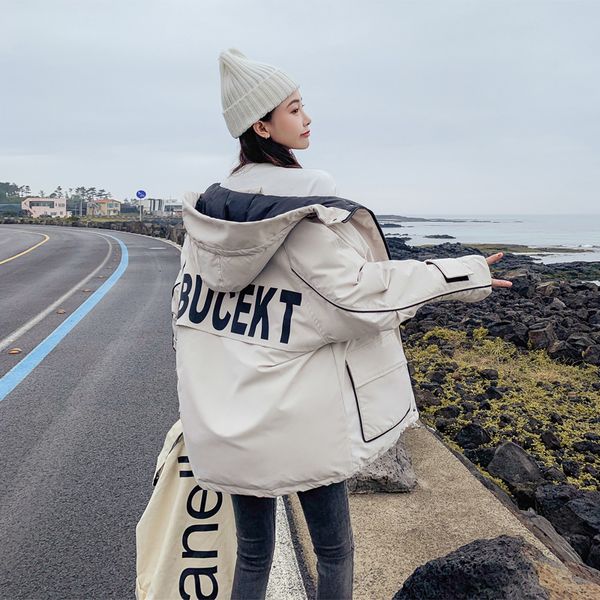 season down cotton woman 2019 winter cotton-padded clothes girls long fund cotton-padded jacket student easy loose coat tide, Black
season down cotton woman 2019 winter cotton-padded clothes girls long fund cotton-padded jacket student easy loose coat tide, Black
