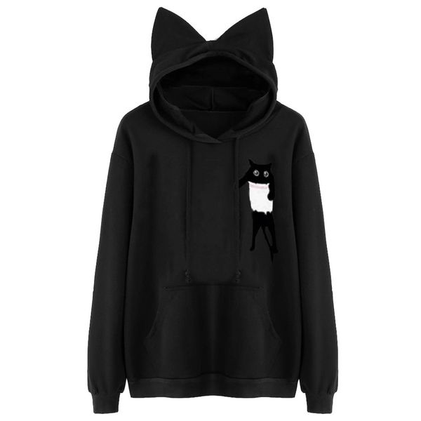 womens harajuku hoodie sweatshirt cat print long sleeve hooded pullover blouse autumn winter casual, Black
womens harajuku hoodie sweatshirt cat print long sleeve hooded pullover blouse autumn winter casual, Black