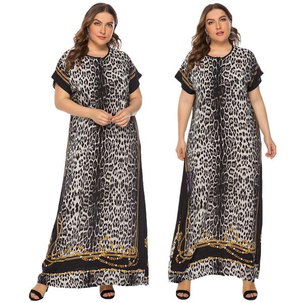 summer dress muslim women leopard loose long boho dress short sleeve kaftan abaya caftan robe plus size o-neck arab middle east, Red
summer dress muslim women leopard loose long boho dress short sleeve kaftan abaya caftan robe plus size o-neck arab middle east, Red