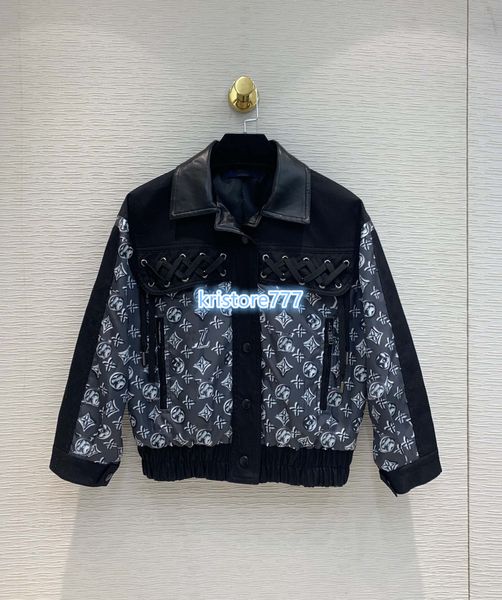 women vintage luxury design oversized mongram print jackets parka high end girls runway loose shirt short bomber with single breasted, Black;brown
women vintage luxury design oversized mongram print jackets parka high end girls runway loose shirt short bomber with single breasted, Black;brown