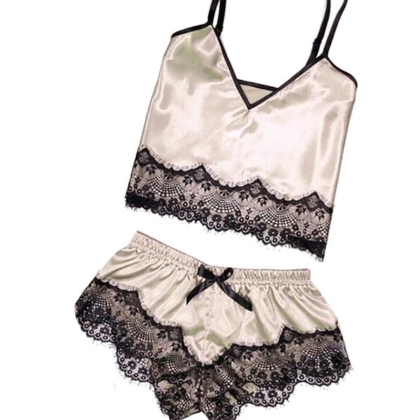 fashion new 2019 womens satin sling sleepwear intimates lingerie lace v-neck bowknot nightdress underwear pajama set, Blue;gray
fashion new 2019 womens satin sling sleepwear intimates lingerie lace v-neck bowknot nightdress underwear pajama set, Blue;gray