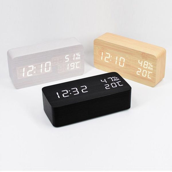 wooden led alarm clocks temperature electronic clock sounds control digital led display deskcalendar table clock
wooden led alarm clocks temperature electronic clock sounds control digital led display deskcalendar table clock