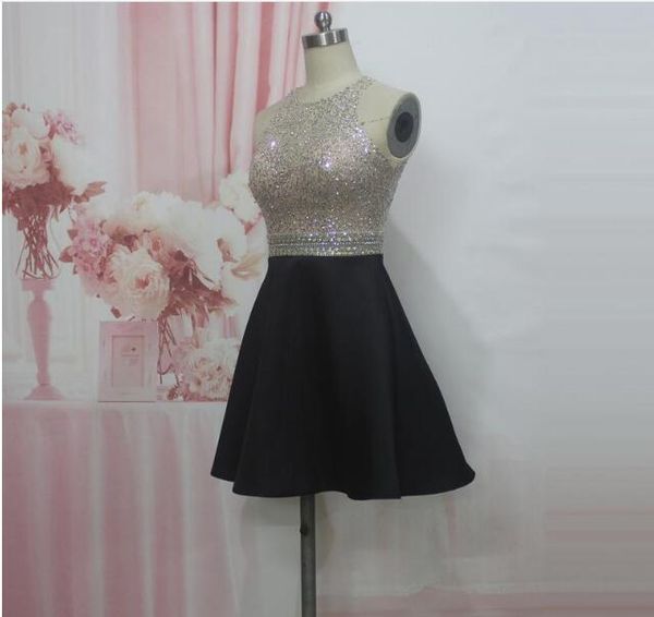 beaded jewel neck short homecoming dress knee length prom dress new party dress custom made, Red
beaded jewel neck short homecoming dress knee length prom dress new party dress custom made, Red