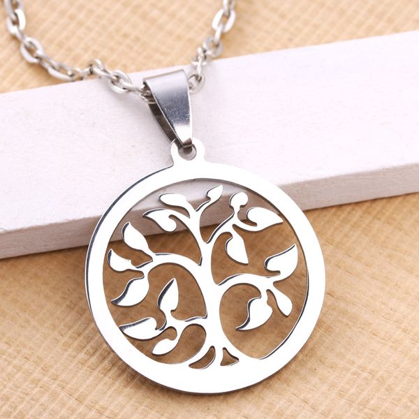 2019 fashion tree of life silver stainless steel 316l pendant necklace women fashion accessories 1pcs
2019 fashion tree of life silver stainless steel 316l pendant necklace women fashion accessories 1pcs