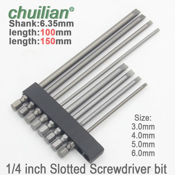 1pc 1/4 inch hex flat head slotted tip screwdrivers bits electric screwdriver set long 100mm 150mm
1pc 1/4 inch hex flat head slotted tip screwdrivers bits electric screwdriver set long 100mm 150mm