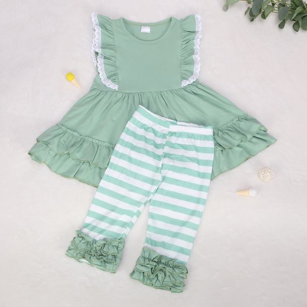 new arrival toddler clothing summer set sleeveless cotton dress green striped ruffle capris 2gk1333-g, White
new arrival toddler clothing summer set sleeveless cotton dress green striped ruffle capris 2gk1333-g, White