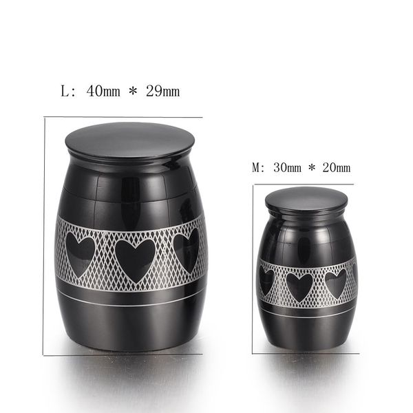 pt005 black color hearts around stainless steel cremation jewelry casket urn hold loved one's ashes memorial urns, Silver
pt005 black color hearts around stainless steel cremation jewelry casket urn hold loved one's ashes memorial urns, Silver