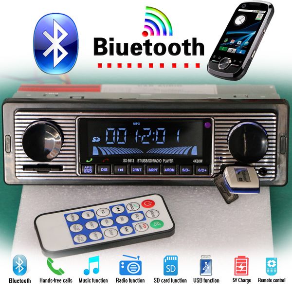 

12v/24v autoradio bluetooth car radio mp3 player stereo fm usb aux audio auto electronics oto teypleri para carro dab 1din
