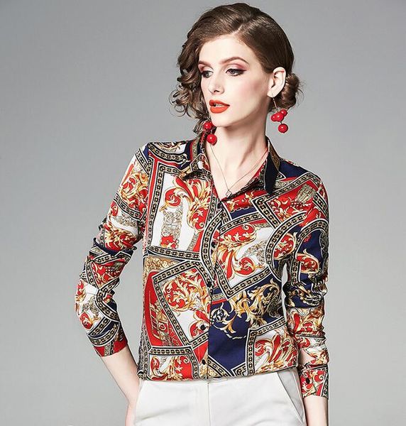 design vintage style flora printed long sleeve women blouse spring summer shirts lapel neck fashion ladies shirts, White
design vintage style flora printed long sleeve women blouse spring summer shirts lapel neck fashion ladies shirts, White