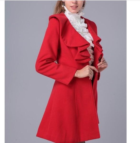 fashion woolen coat for women autumnwinter outfit new elegant ladies plus size clothing coat long sleeve ruffled fur overcoat, Black;brown
fashion woolen coat for women autumnwinter outfit new elegant ladies plus size clothing coat long sleeve ruffled fur overcoat, Black;brown