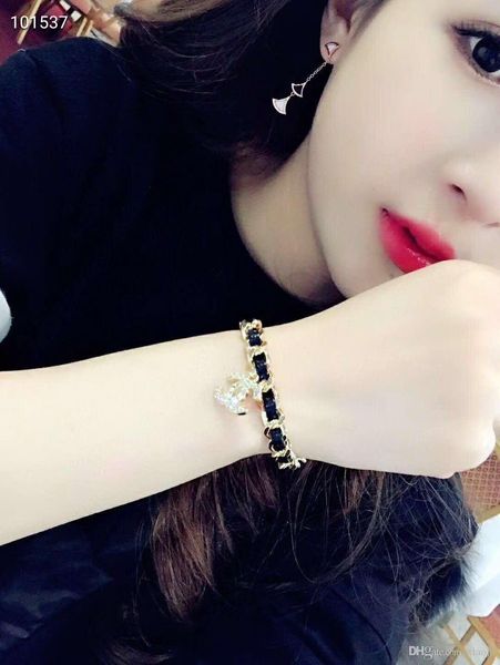 brand design luxury couple bracelet ladies charm bracelet silver section exclusive drip delivery, Black
brand design luxury couple bracelet ladies charm bracelet silver section exclusive drip delivery, Black