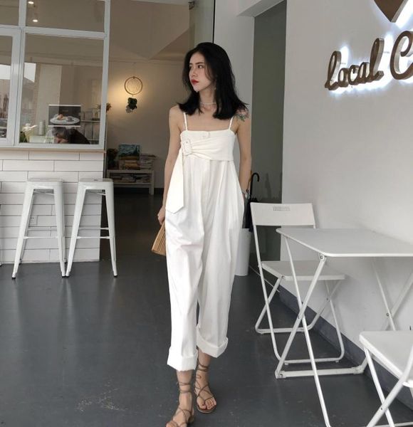women's jumpsuits & rompers women casual jumpsuit 2021 elegant high waist suspenders loose overall straps wide leg pants white, Black;white
women's jumpsuits & rompers women casual jumpsuit 2021 elegant high waist suspenders loose overall straps wide leg pants white, Black;white