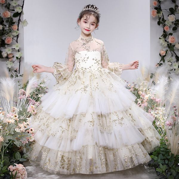 children girls high-quality sequined design model shows catwalk performance princess dress kids piano costumes host prom dress, Red;yellow
children girls high-quality sequined design model shows catwalk performance princess dress kids piano costumes host prom dress, Red;yellow