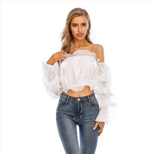 women's strapless long sleeve t-shirt shoulder strap women's strapless long sleeve t-shirt lantern shoulder strap lantern, White
women's strapless long sleeve t-shirt shoulder strap women's strapless long sleeve t-shirt lantern shoulder strap lantern, White