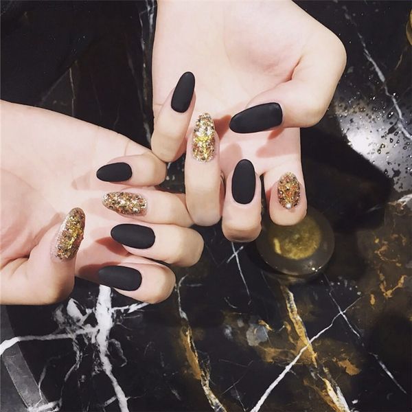 24pcs/set black grind gold jump color circle false nails dark black pre-design square head full cover nail tips fnished nail art, Red;gold
24pcs/set black grind gold jump color circle false nails dark black pre-design square head full cover nail tips fnished nail art, Red;gold