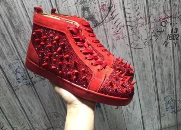prefer luxury party shoes spikes red bottom sneaker flat men high lace-up leather louisfalt spikes lace-up casual boot, Black
prefer luxury party shoes spikes red bottom sneaker flat men high lace-up leather louisfalt spikes lace-up casual boot, Black