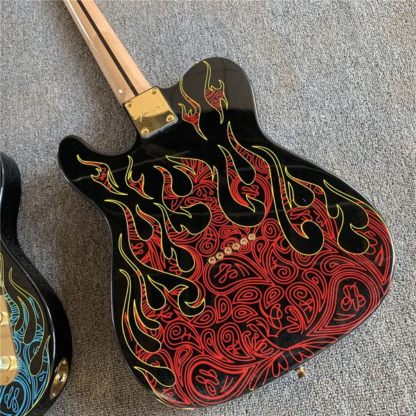 electric guitar,tl style with golden flower guitar,guitais 
electric guitar,tl style with golden flower guitar,guitais