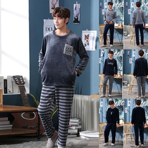 litthing winter warm pajamas sets men long sleeve flannel pajamas set male casual sleepwear men homme pyjamas suit nightwears, Black;brown
litthing winter warm pajamas sets men long sleeve flannel pajamas set male casual sleepwear men homme pyjamas suit nightwears, Black;brown