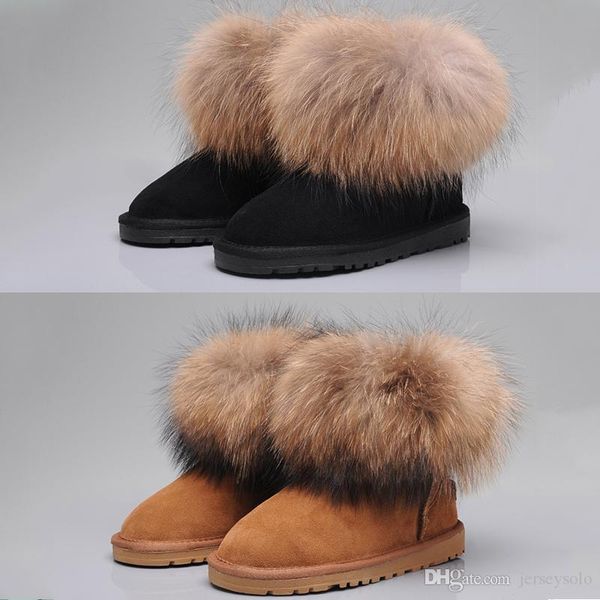2019 new shoes fox fur fashion designer women's snow boots luxury black shoes plushing warm women boots
2019 new shoes fox fur fashion designer women's snow boots luxury black shoes plushing warm women boots
