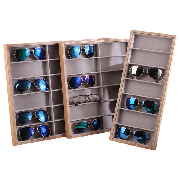 classic 7/12/18 grids wooden velvet sunglasses display stand gray display tray shelf rack eyesglasses showcase organizer, Pink;blue
classic 7/12/18 grids wooden velvet sunglasses display stand gray display tray shelf rack eyesglasses showcase organizer, Pink;blue
