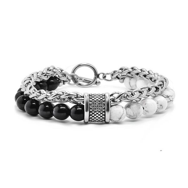 2020 natural stone tiger eye steel chain stainless steel men's steel hip hop wholesale beaded bracelets mix color magnetic hematite bra, Black
2020 natural stone tiger eye steel chain stainless steel men's steel hip hop wholesale beaded bracelets mix color magnetic hematite bra, Black