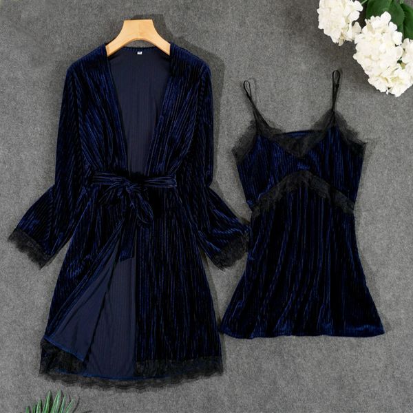 2019 new autumn gold velvet women robe gown set nighty sleepwear dress nightgown nightwear female lingerie robe bathrobe, Black;red
2019 new autumn gold velvet women robe gown set nighty sleepwear dress nightgown nightwear female lingerie robe bathrobe, Black;red