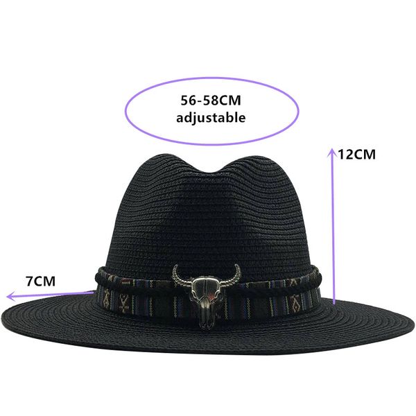 new summer straw hat for men women sun beach hat men jazz panama hats fedora wide brim sun protection cap with leather belt, Blue;gray
new summer straw hat for men women sun beach hat men jazz panama hats fedora wide brim sun protection cap with leather belt, Blue;gray