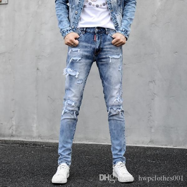 2020 mens designer jeans personality men jeans distroyed solid colors simple fashion male quality mens joggers, Blue
2020 mens designer jeans personality men jeans distroyed solid colors simple fashion male quality mens joggers, Blue