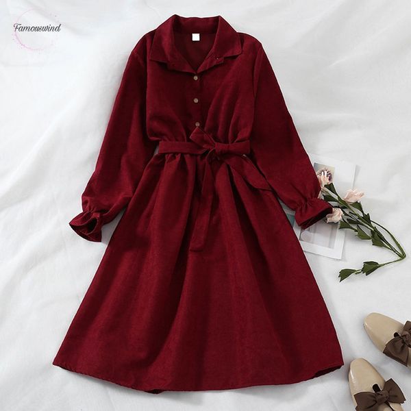 dress winter women turn down collar flare sleeve sashes high waist mori girl vintage 5 solid colors shirt dress, Black;gray
dress winter women turn down collar flare sleeve sashes high waist mori girl vintage 5 solid colors shirt dress, Black;gray